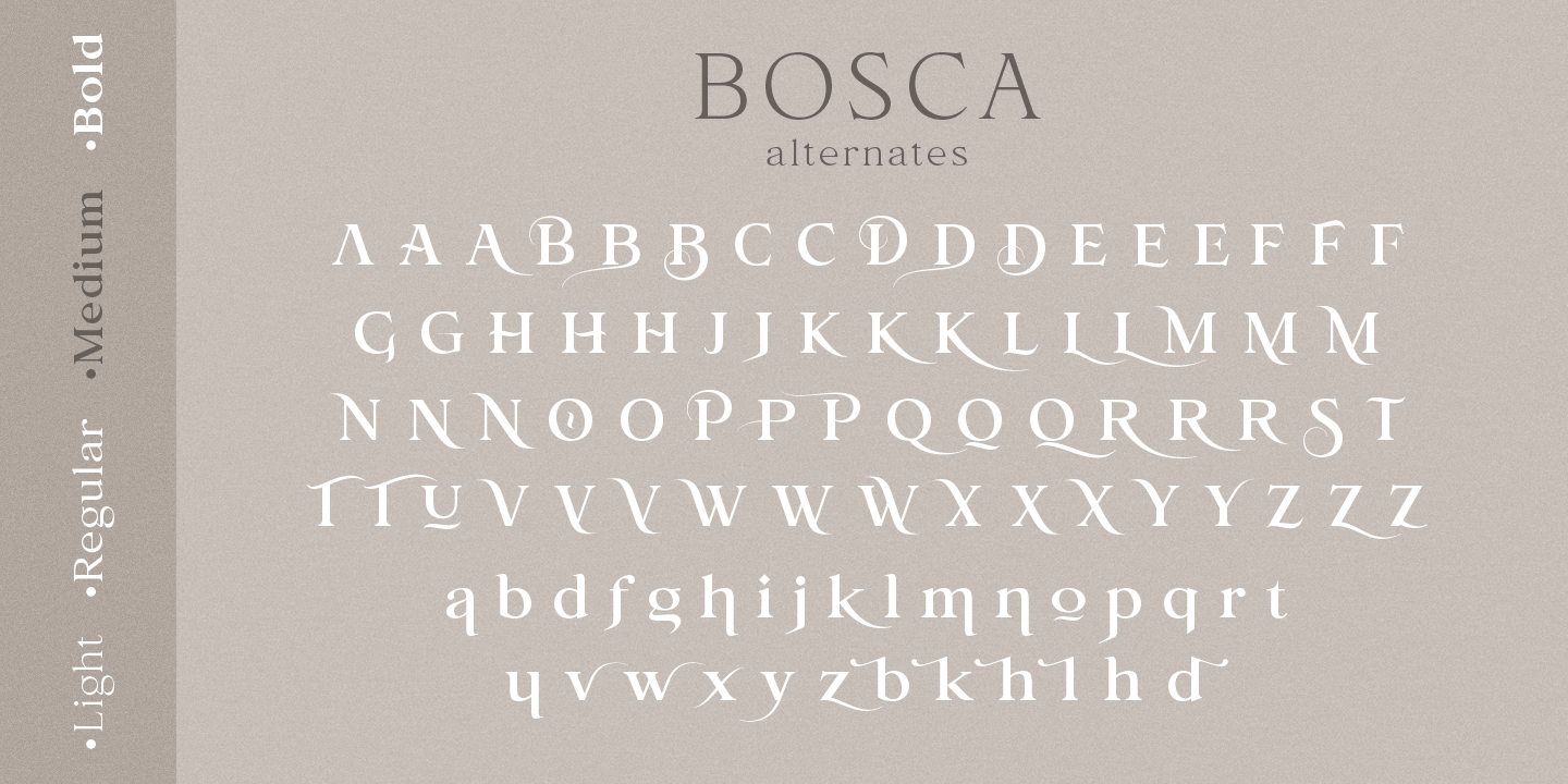 Bosca Bold Font preview